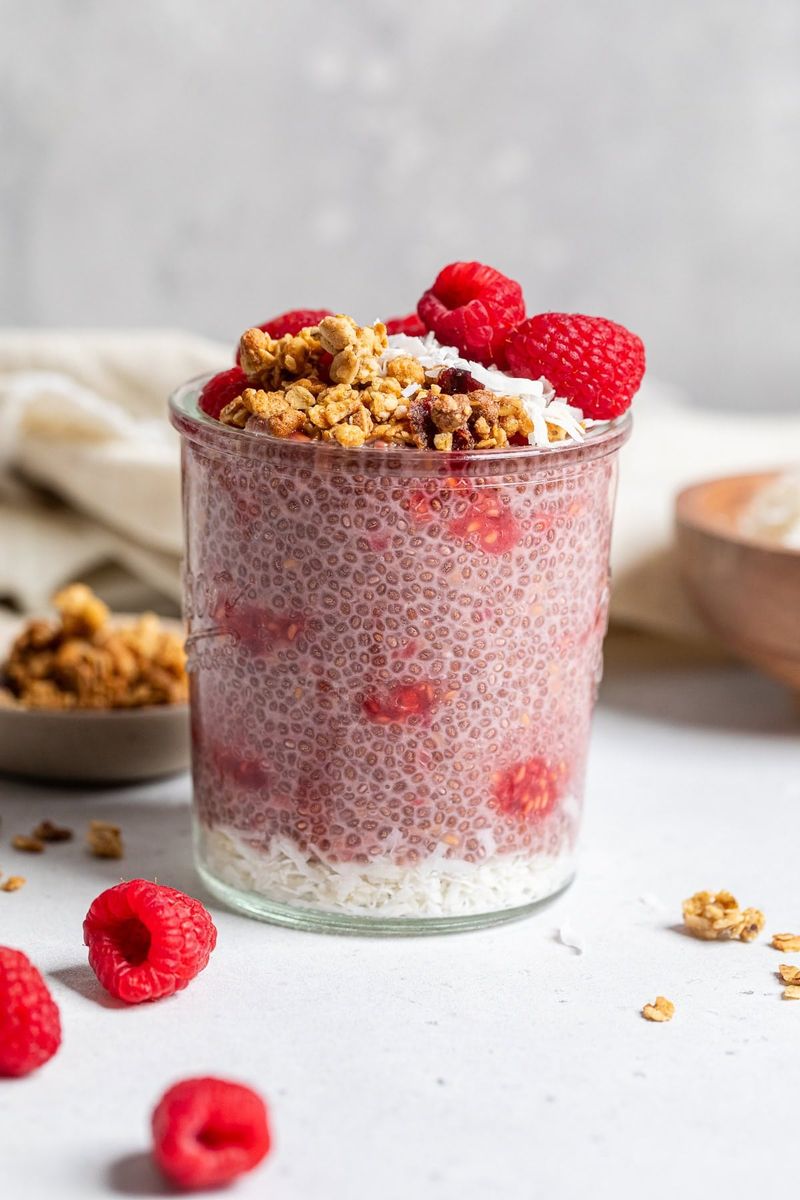 Raspberry Chia Pudding