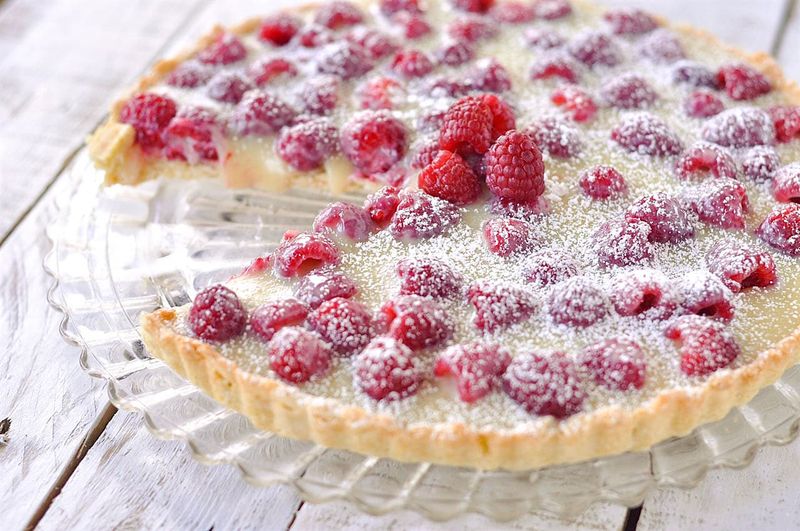 White Chocolate Raspberry Tart