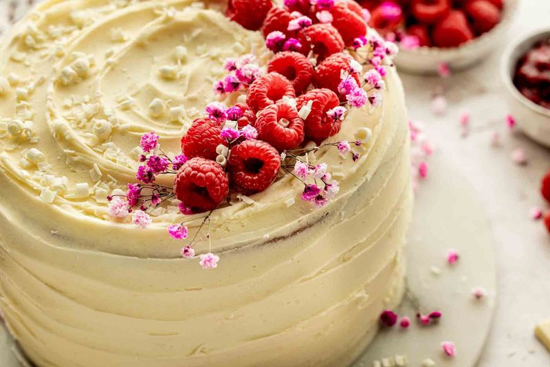 White Chocolate Raspberry Layer Cake