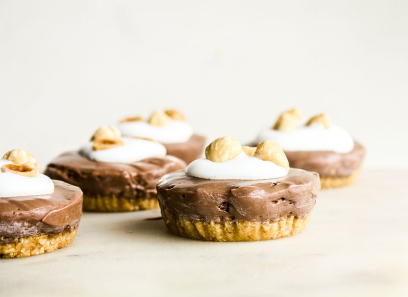 Nutella Hazelnut No Bake Cheesecake Cups