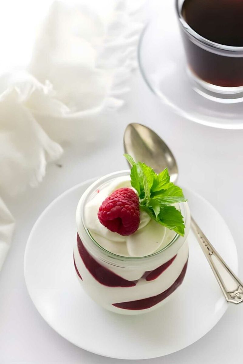 White Chocolate Raspberry Mousse