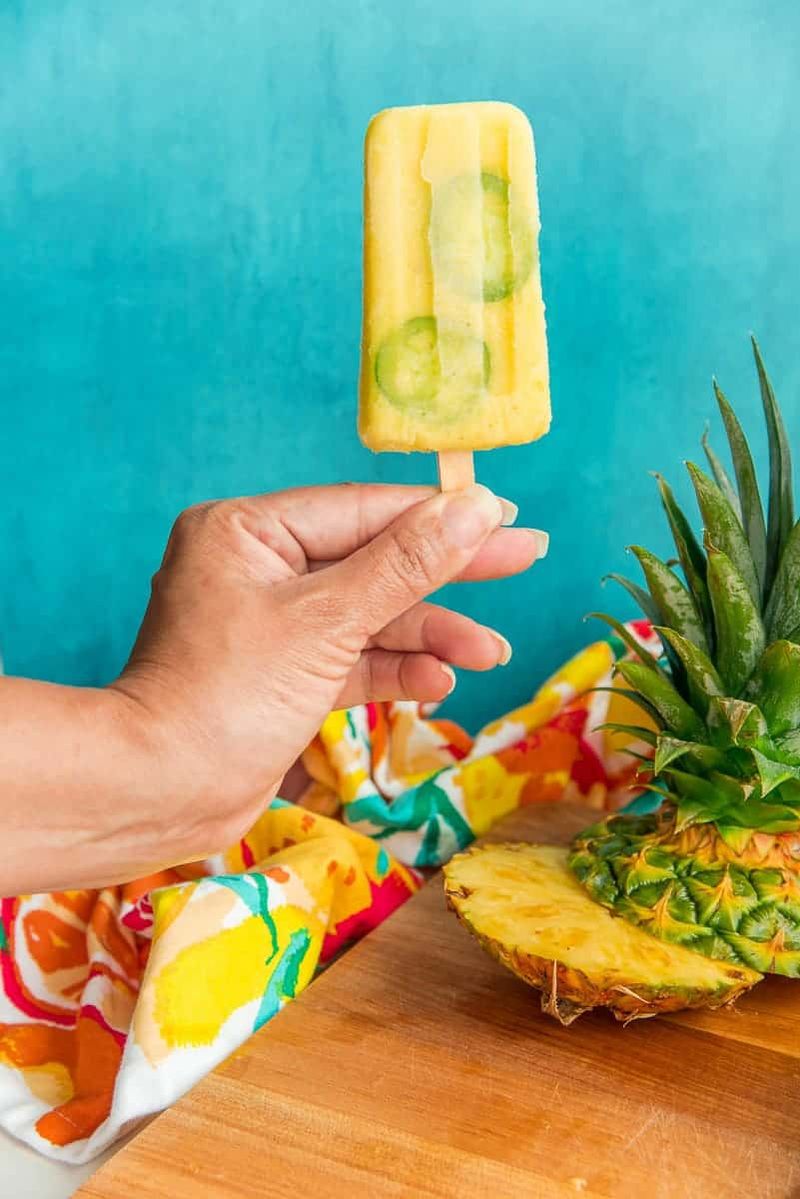 Pineapple Ginger Lollies