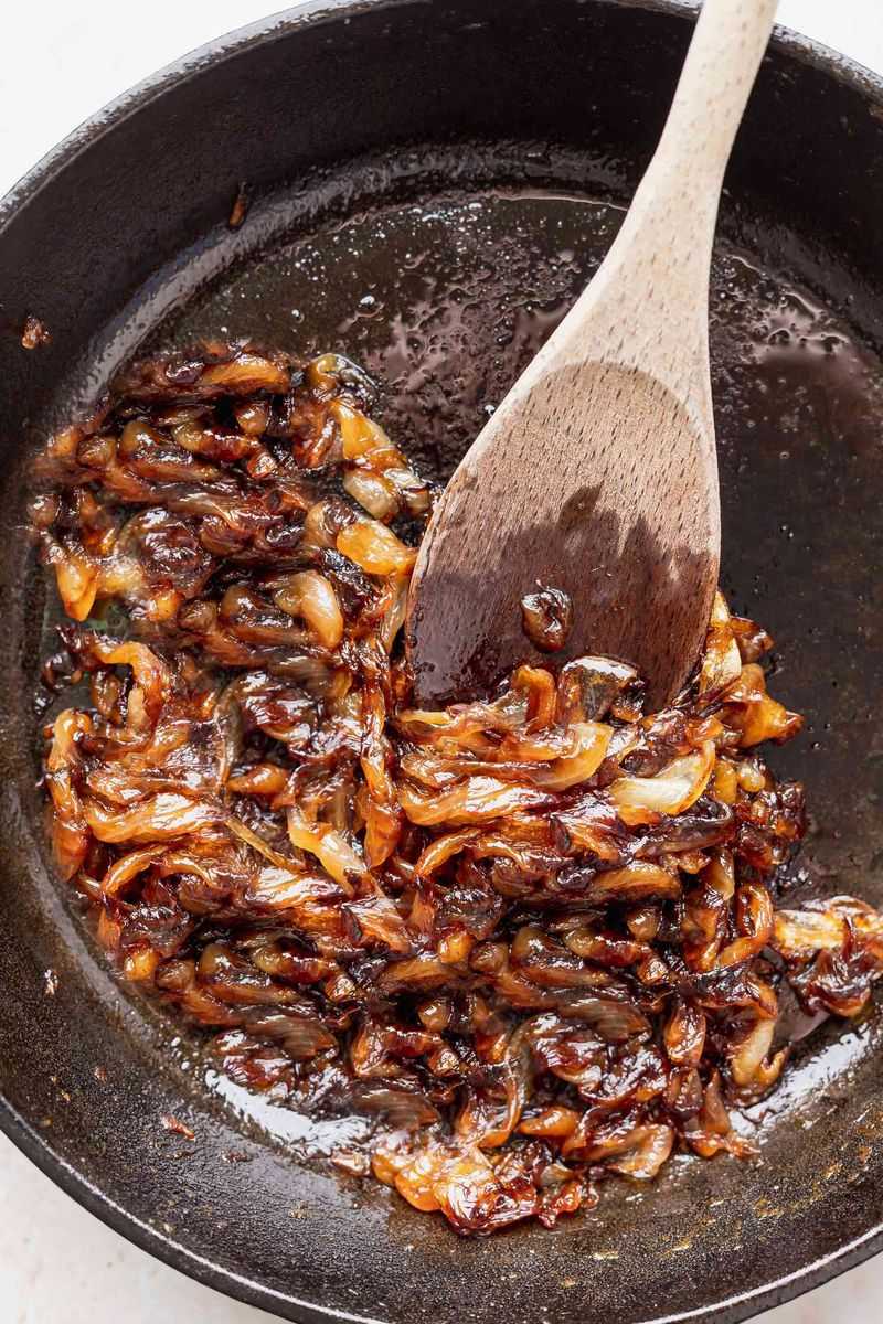 Onions Cooked Until They Almost Disappear