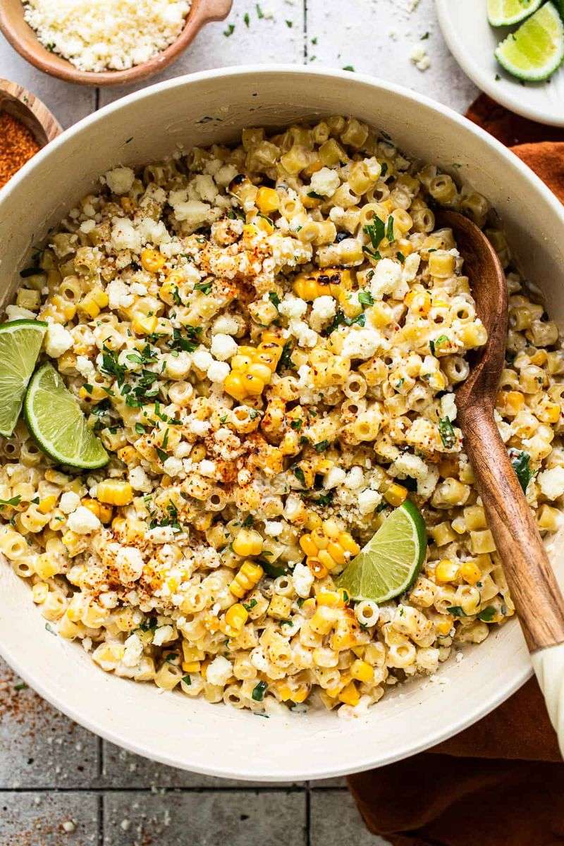 Charred Corn Elote Pasta