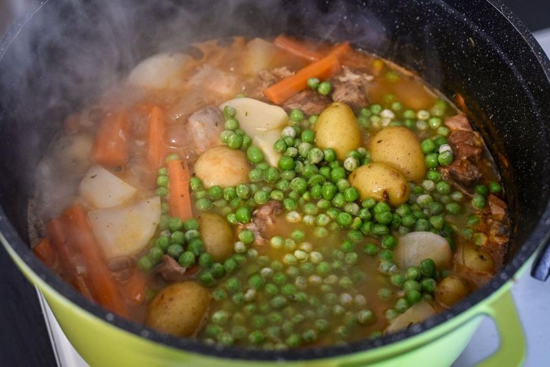 Lamb Stew with Spring Peas