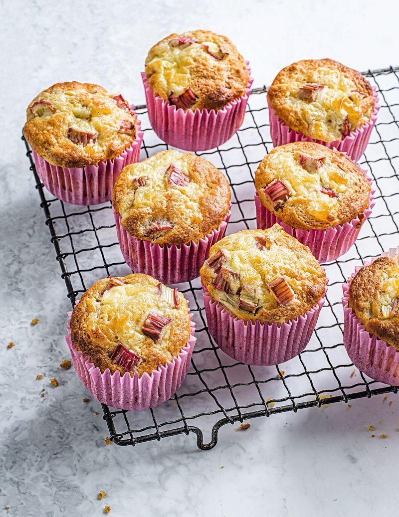 Rhubarb and Custard Muffins