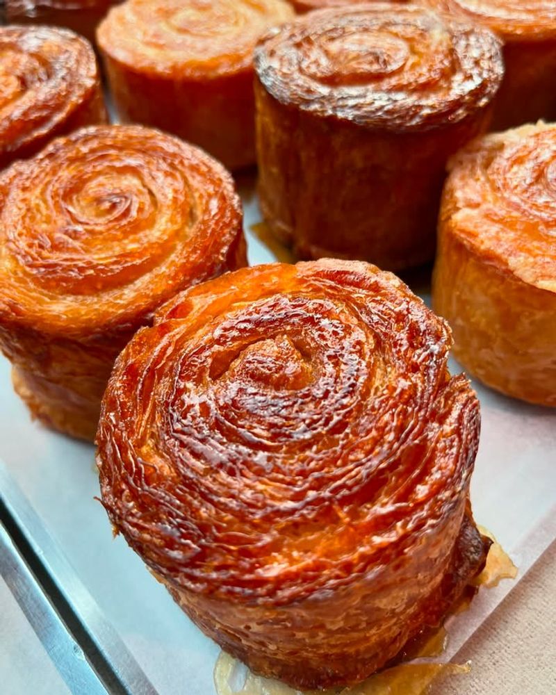 Rhubarb Custard Kouign-Amann