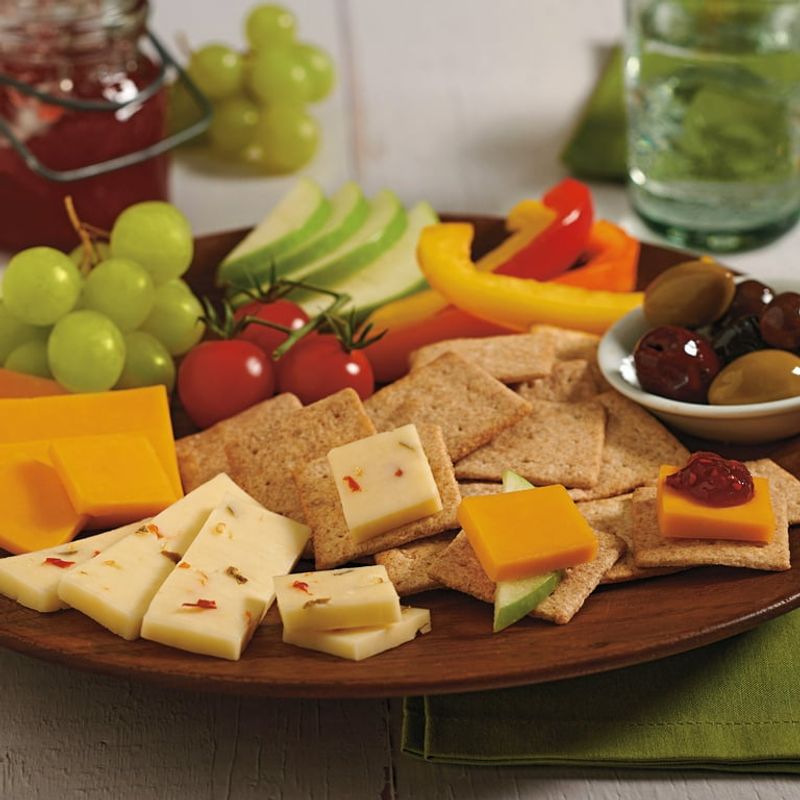 Cheese and Whole Grain Crackers