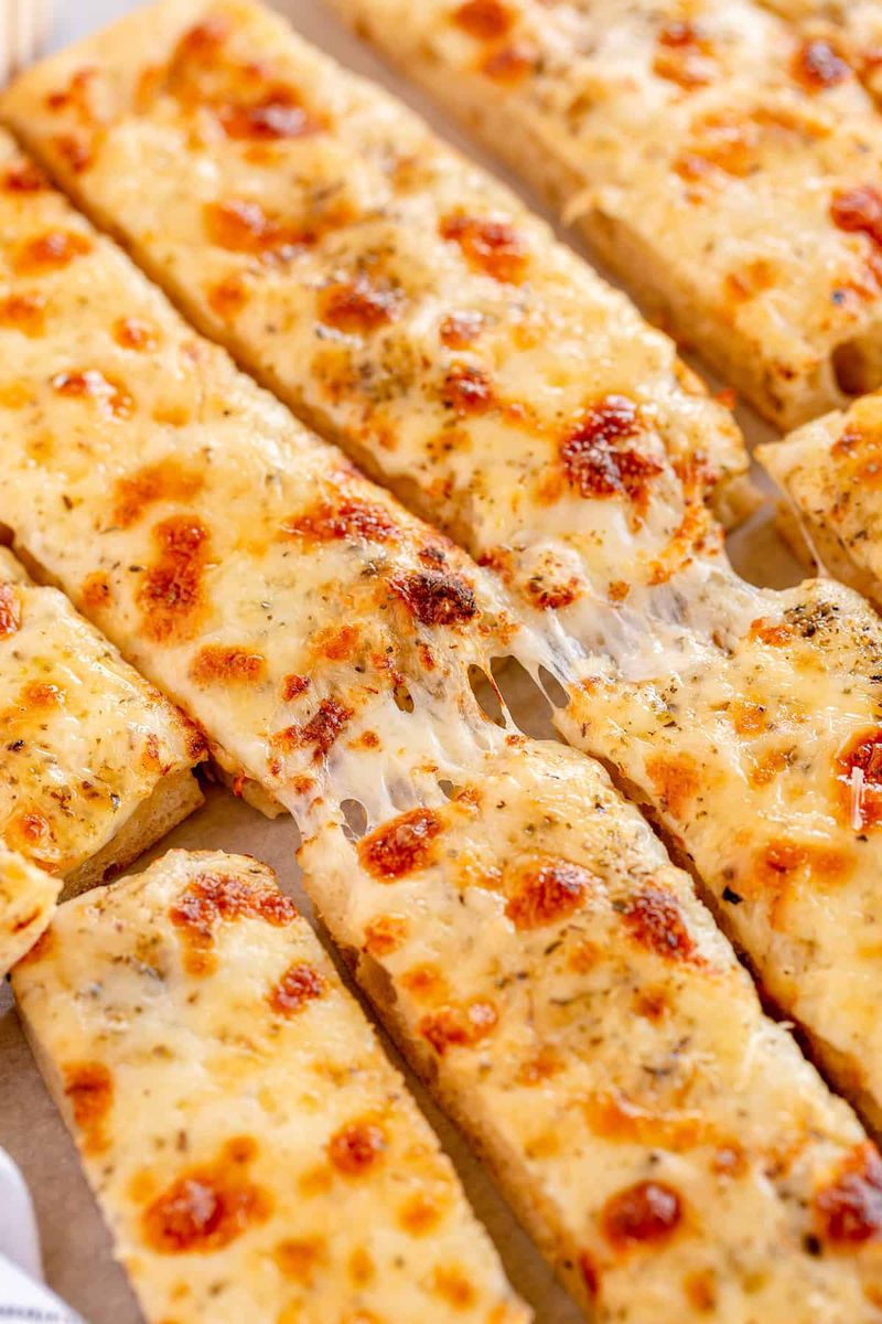 Cheesy Breadsticks with Garlic Butter