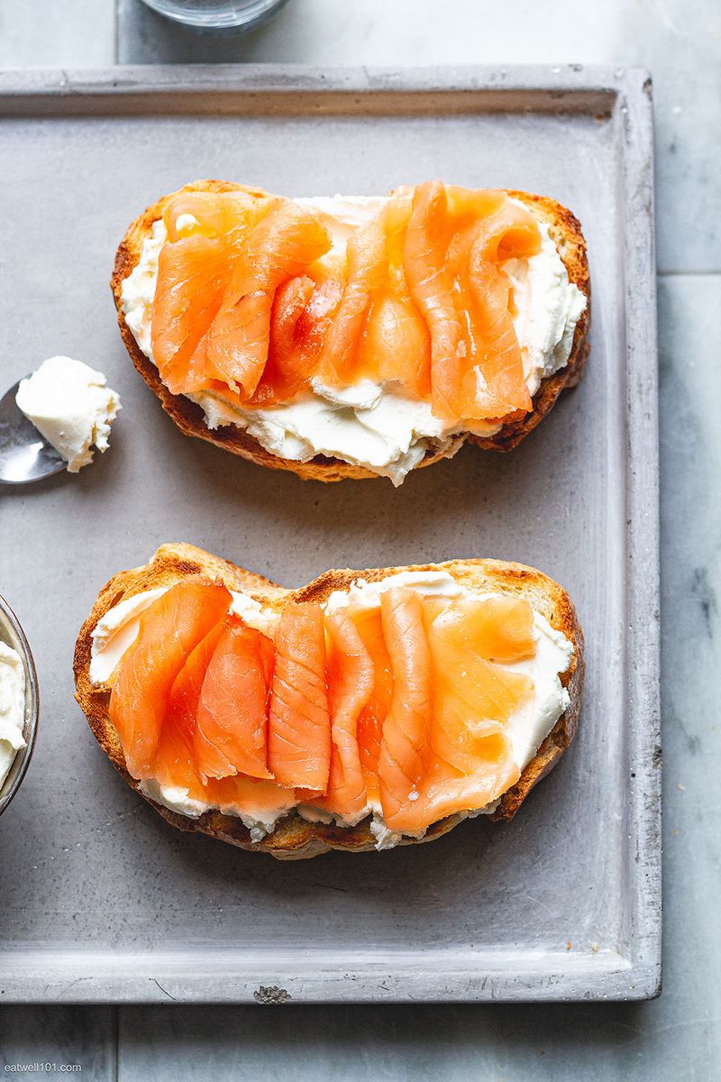 Cream Cheese and Smoked Salmon Toast