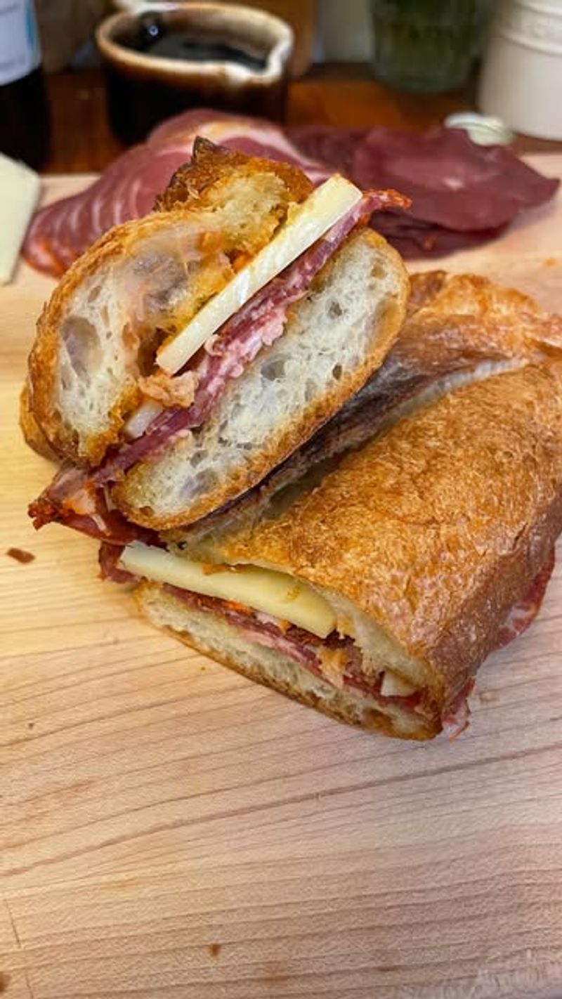 Chorizo, Roasted Pepper, and Manchego Toastie