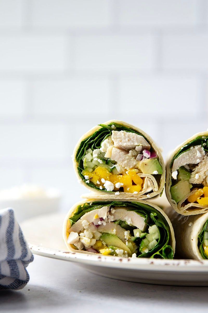 Mango Chicken Salad Wrap