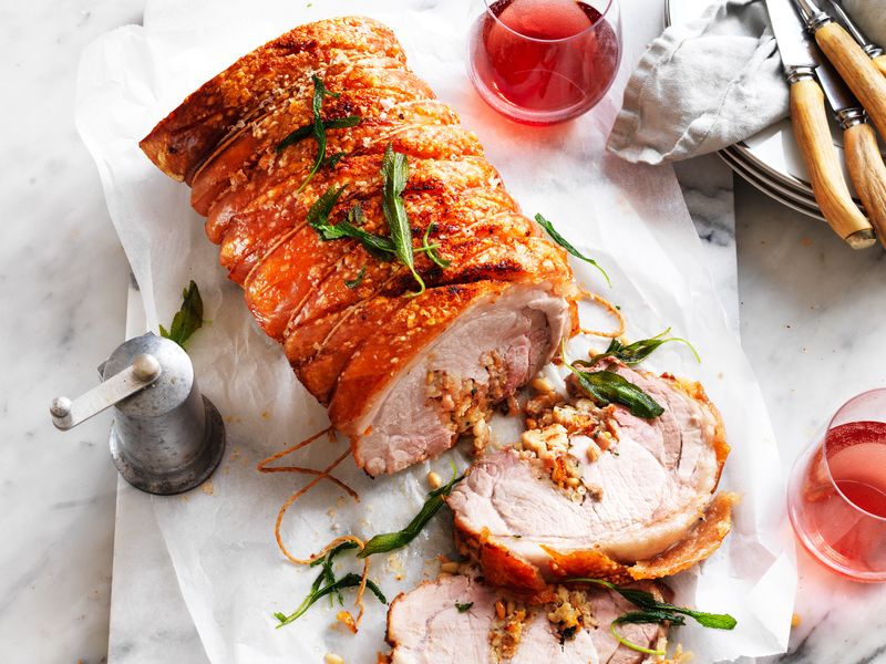 Sage and Onion Stuffed Pork Loin