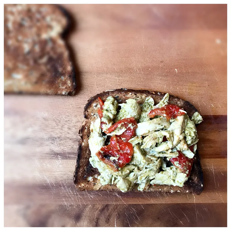 Leftover Frittata with Pesto and Sun-Dried Tomatoes