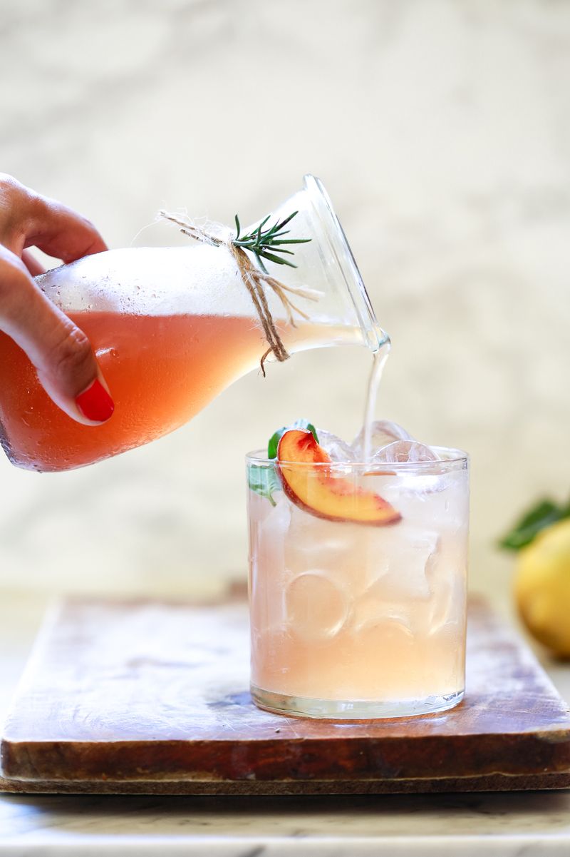 Press Peaches Into a Summer Shrub Drink