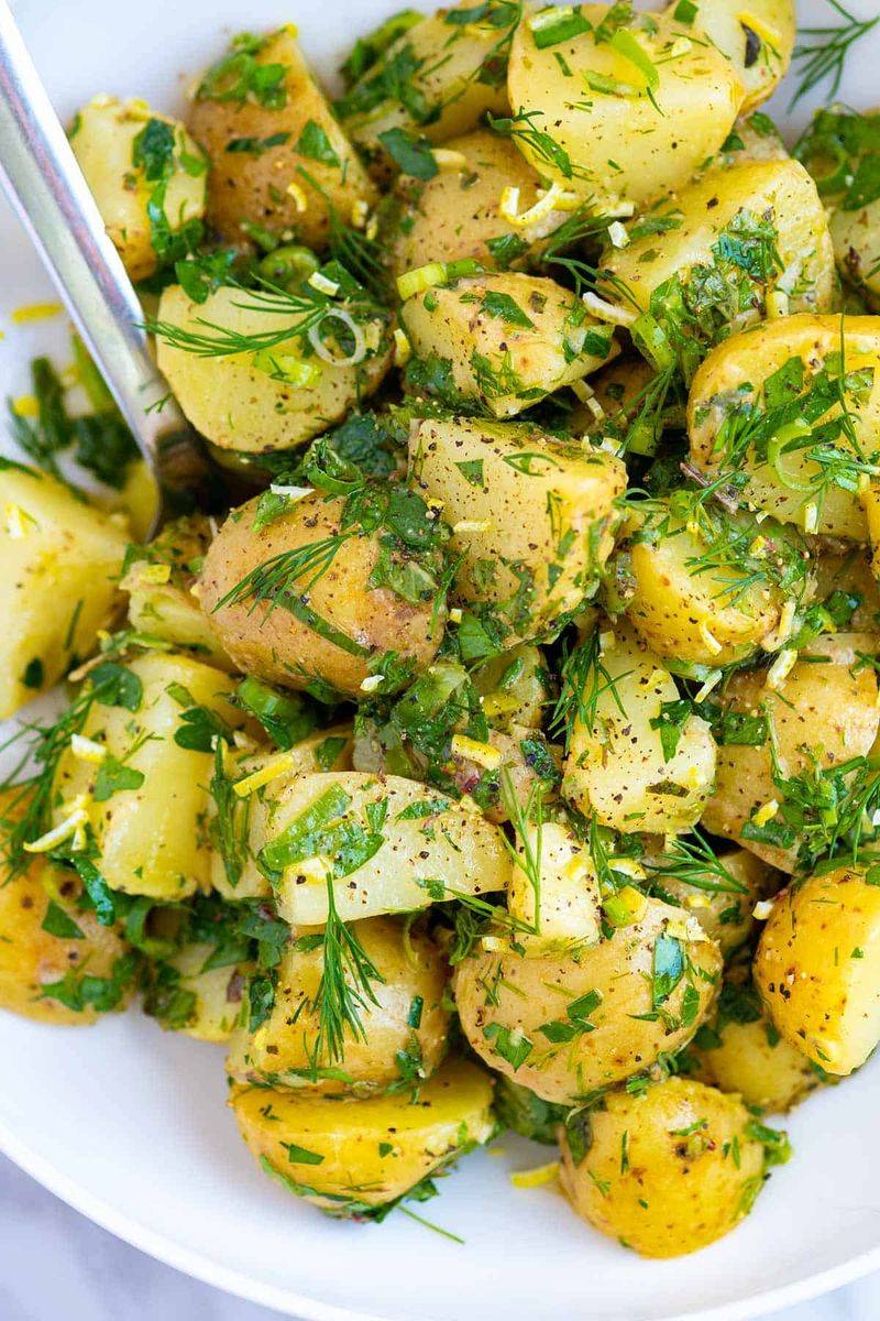 Herbed Potato Salad With Whole Grain Mustard