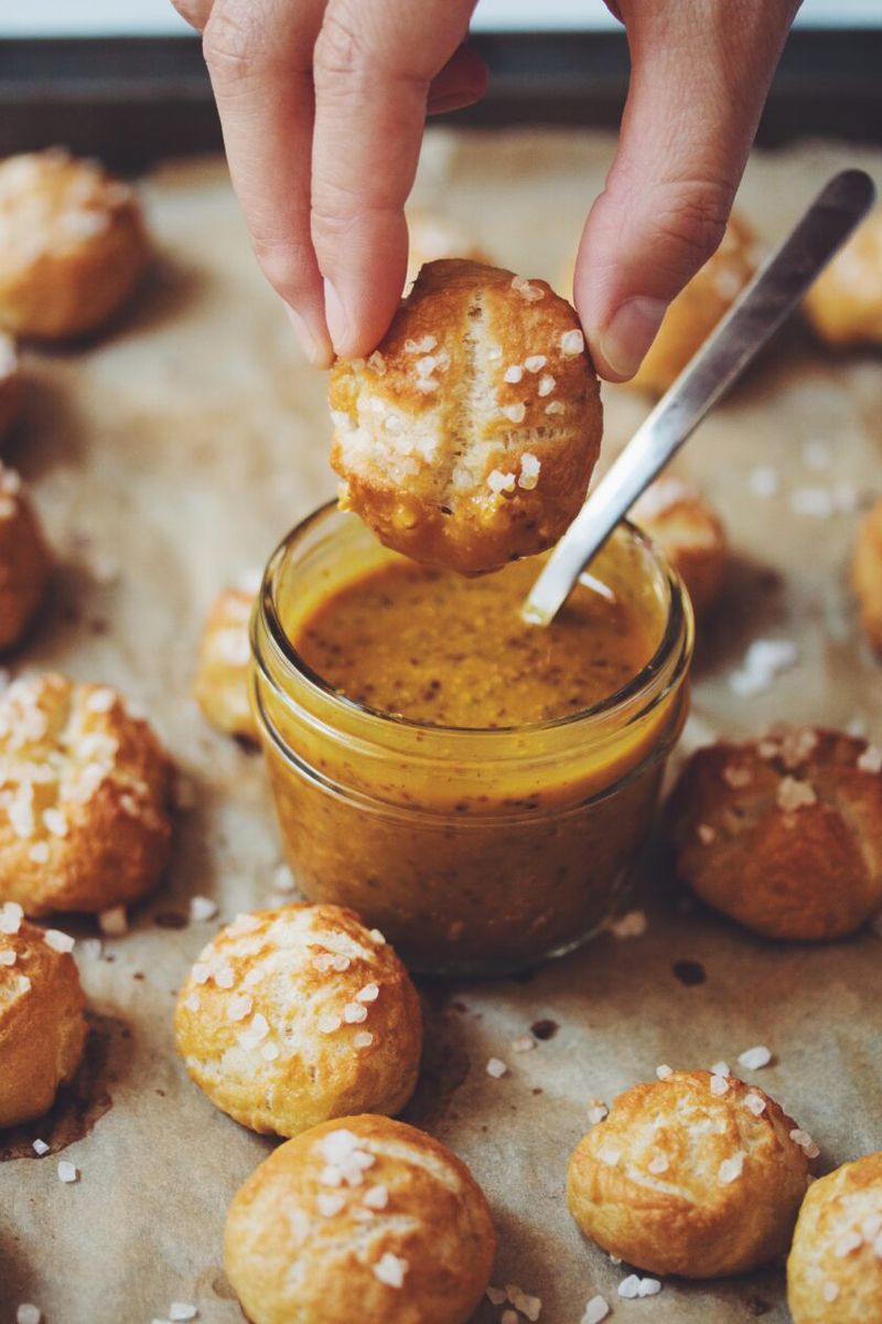 Pretzels with Mustard Dip