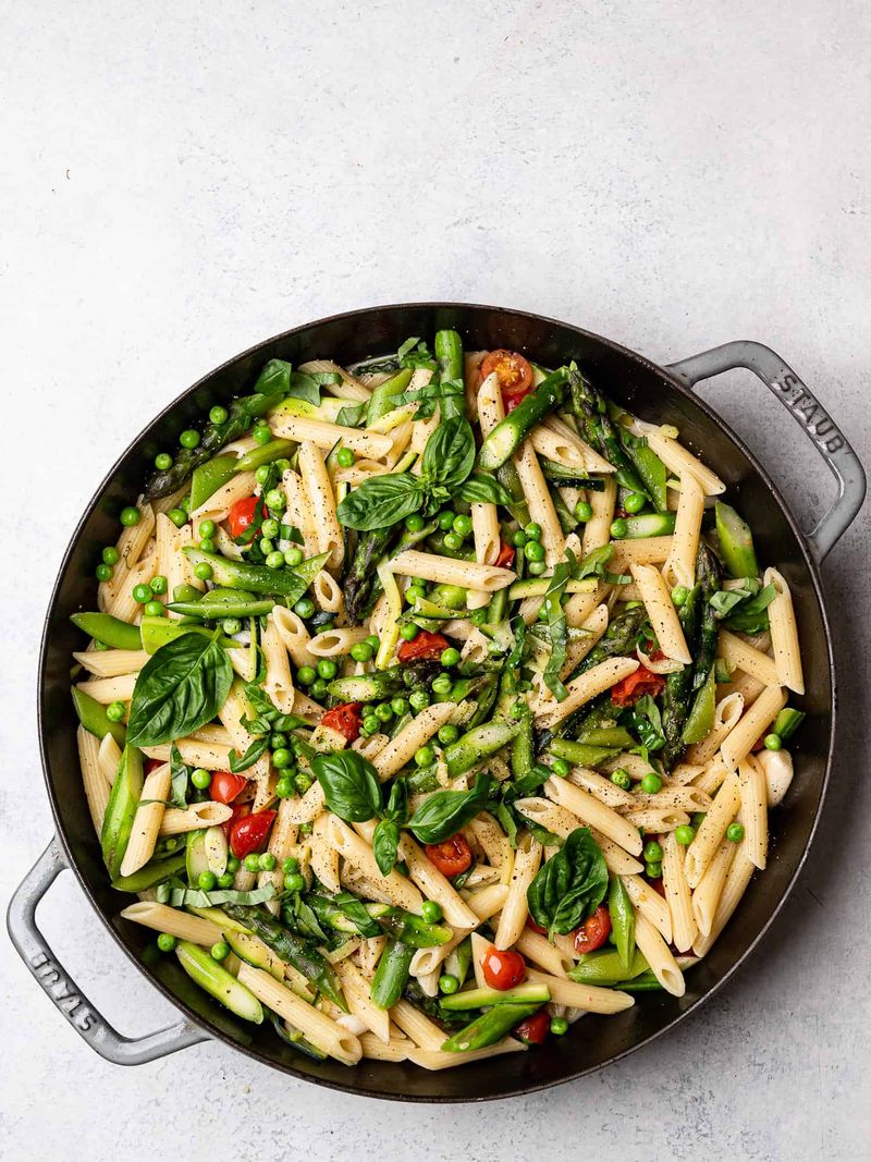 Pasta Primavera with Asparagus and Snap Peas