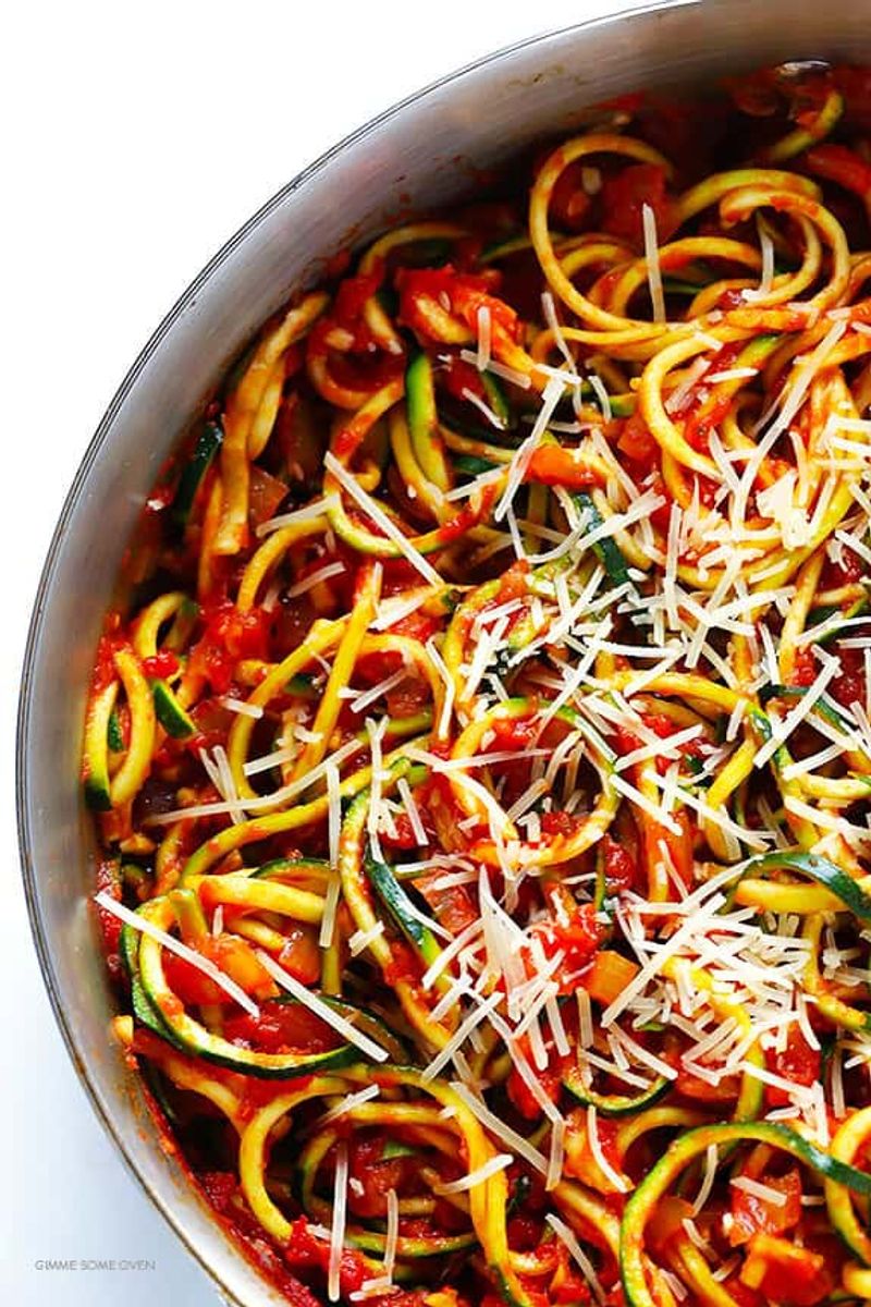 Zucchini Noodles with Marinara