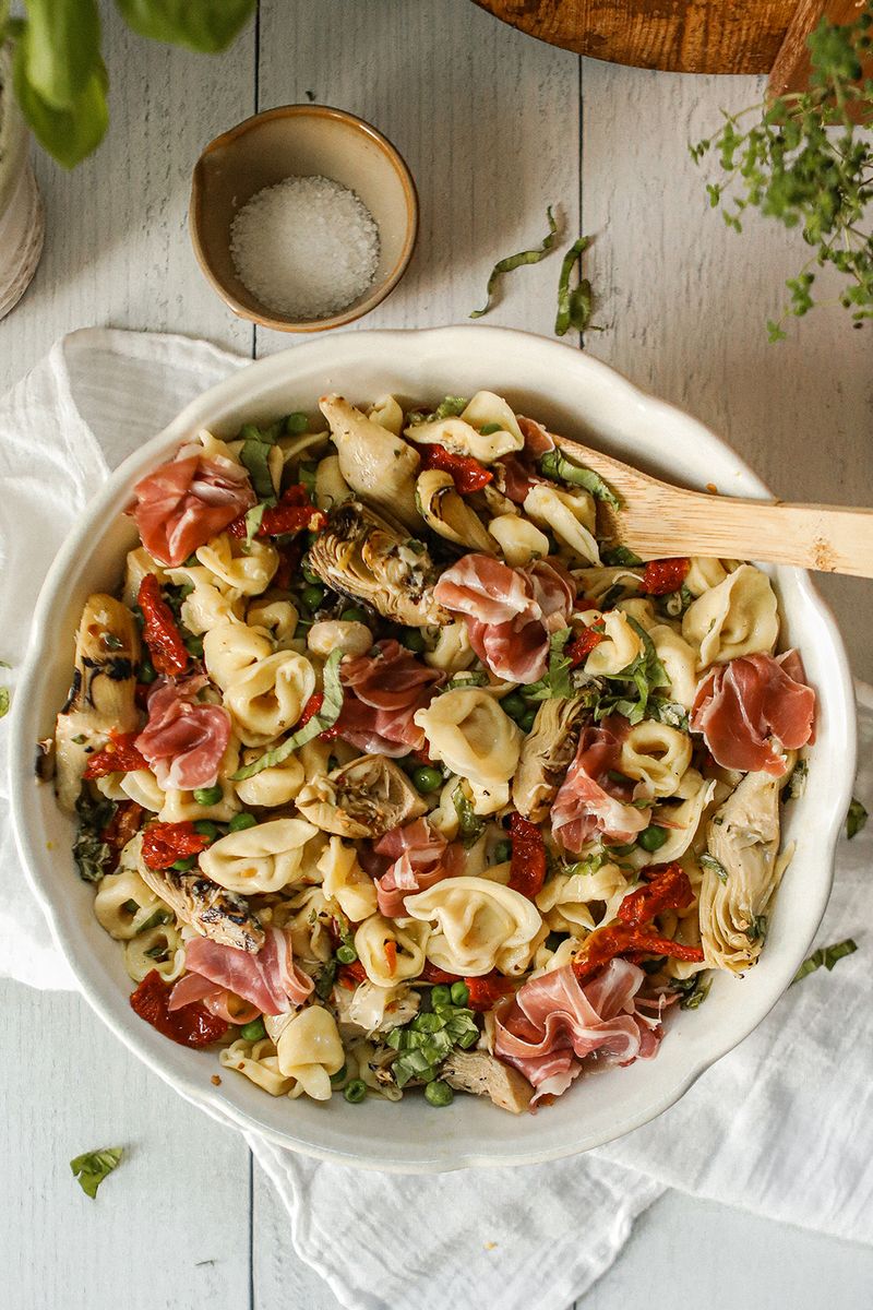 Spinach Tortellini Pasta Salad
