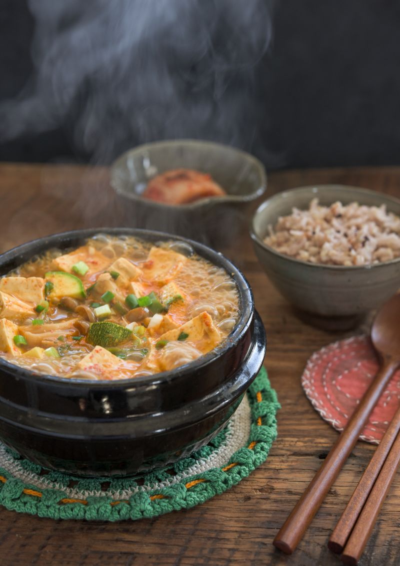 Korean Doenjang Jjigae (Soybean Paste Stew)