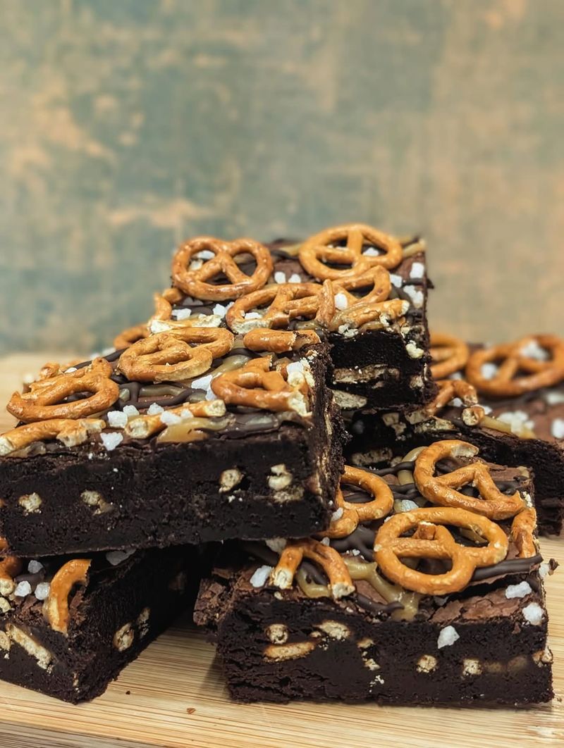Pretzel Brownie Bites