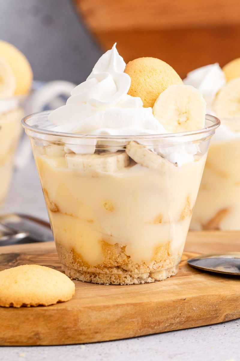 Peanut Butter Banana No Bake Cheesecake Cups