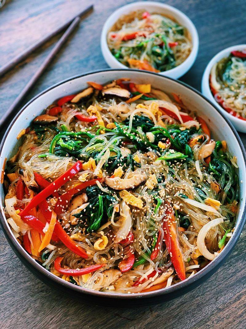 Japchae (Glass Noodle Stir-Fry)
