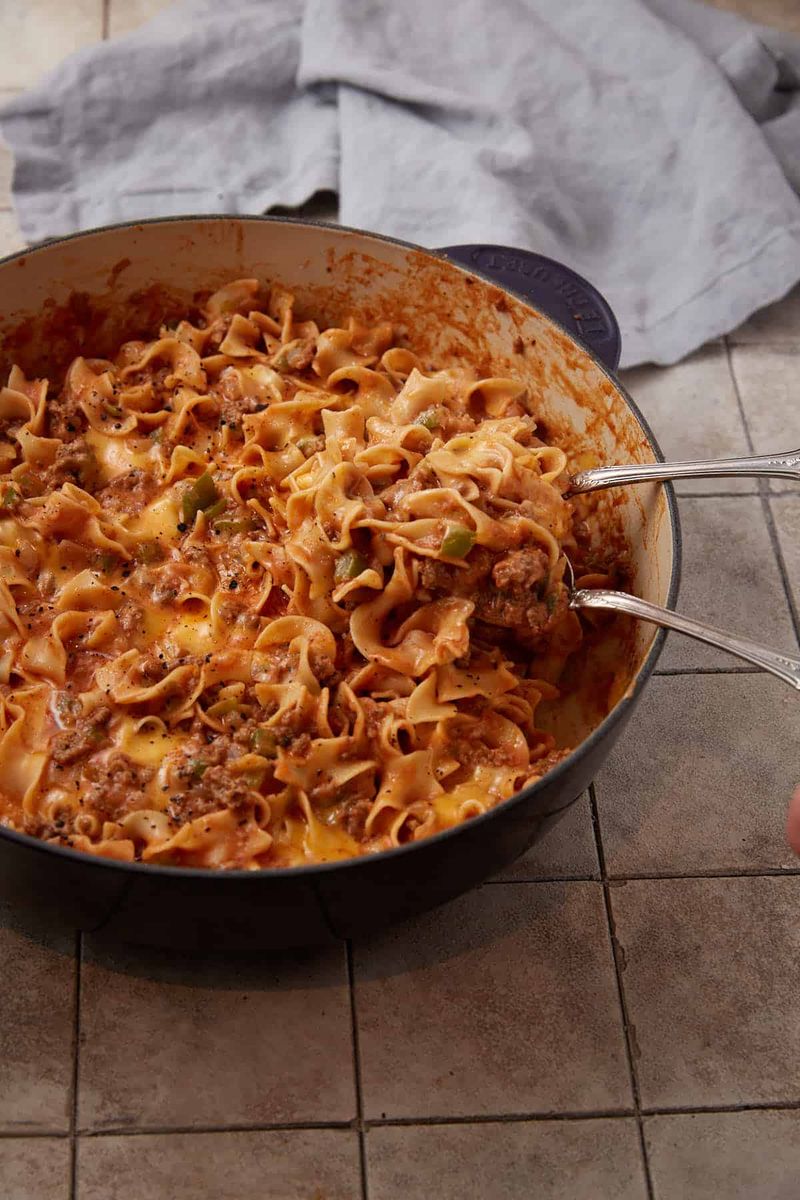 Hamburger Noodle Casserole
