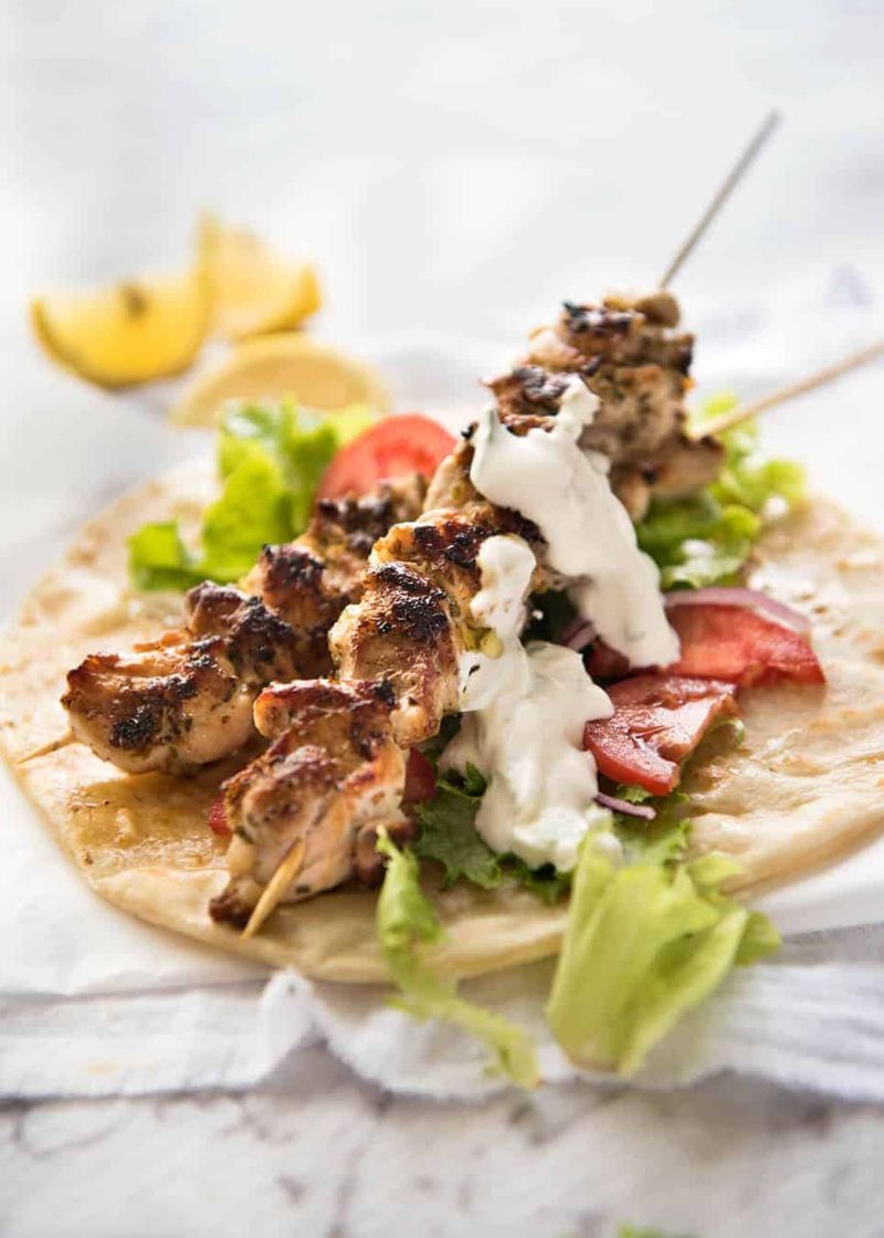Lemon Herb Chicken Souvlaki