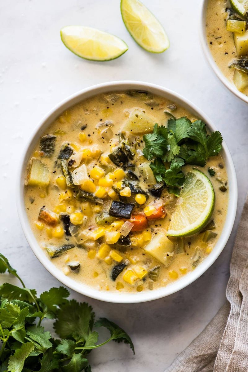 Corn and Poblano Chowder