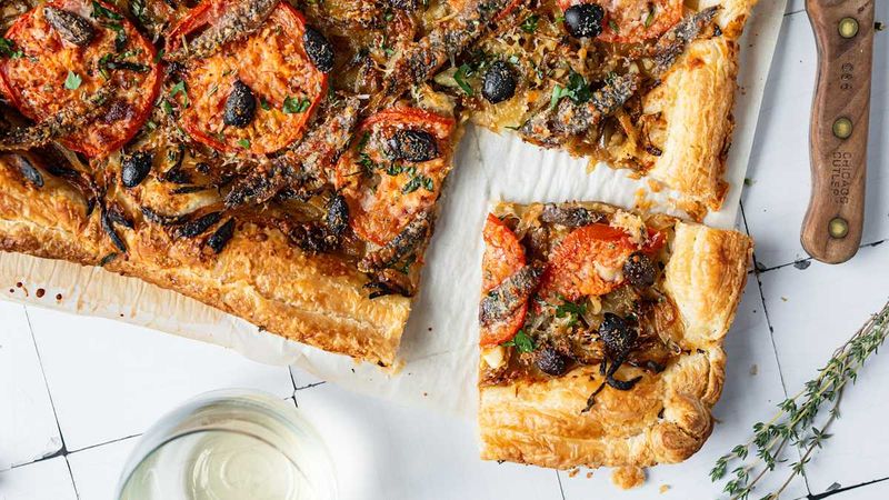 Anchovy and Tomato Tart