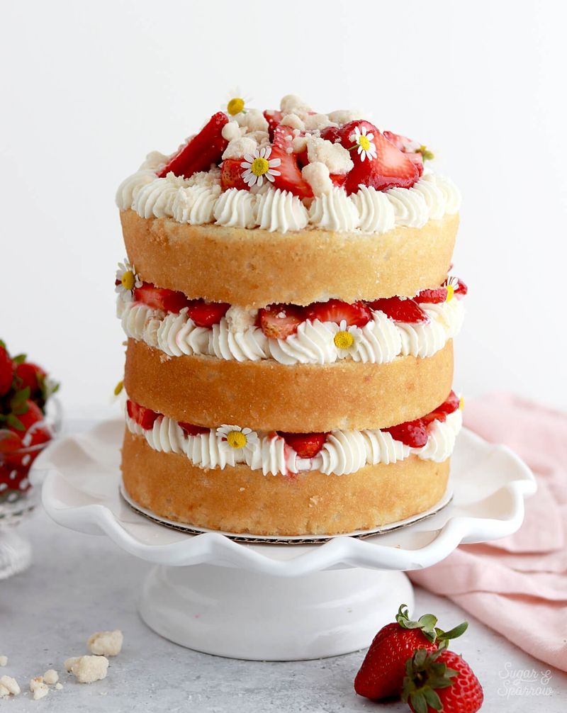 Strawberry Shortcake Layer Cake