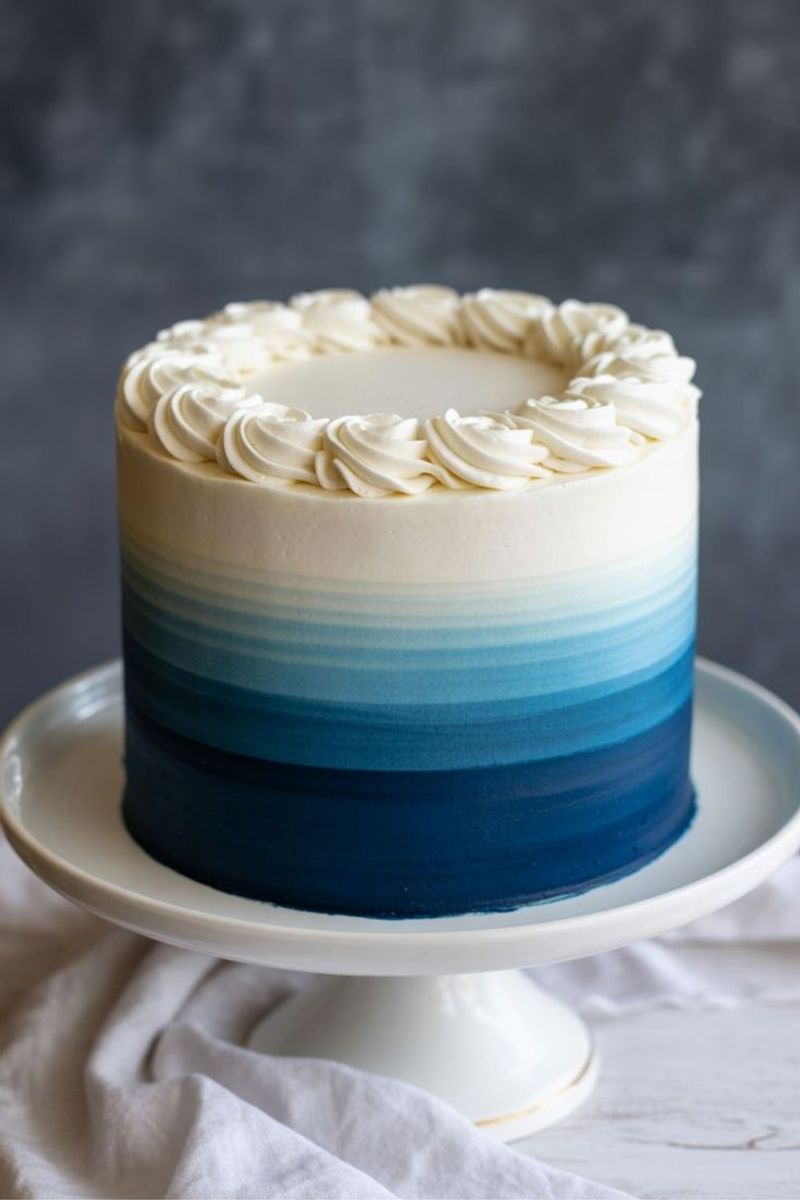 Ombre Buttercream Cake