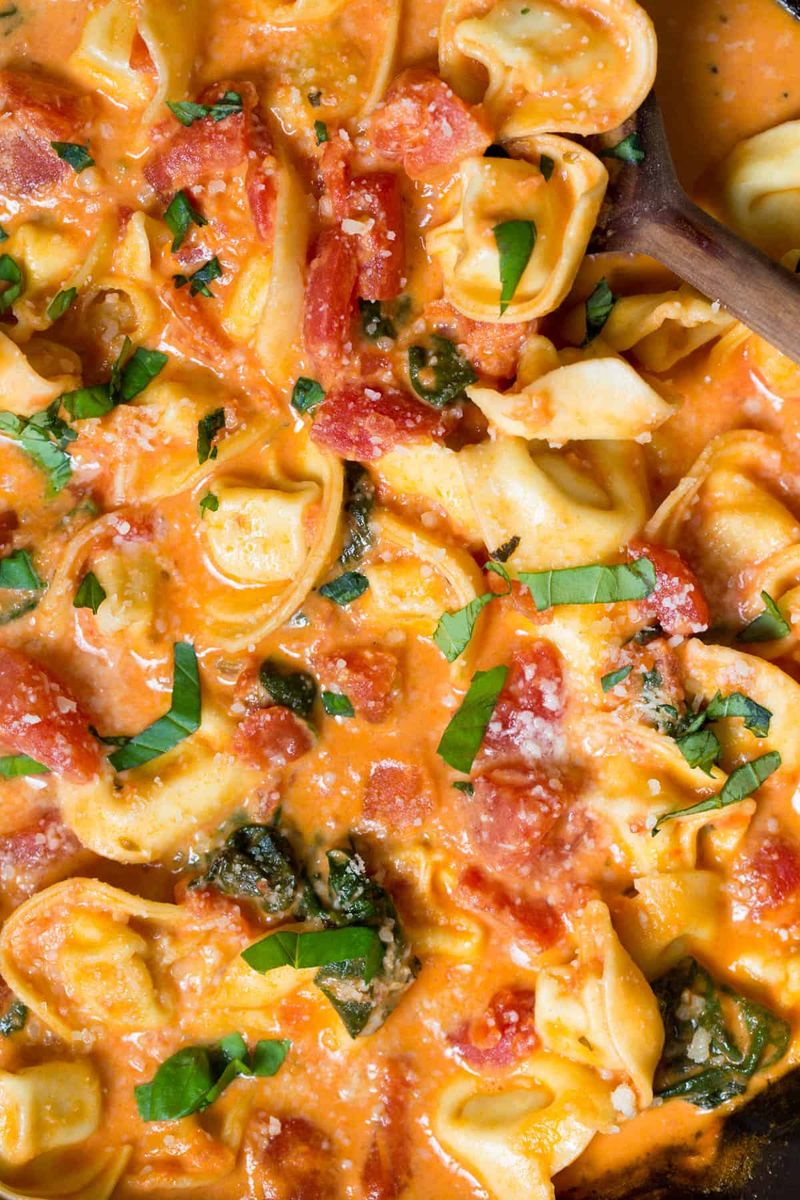 Creamy Tomato Basil Tortellini