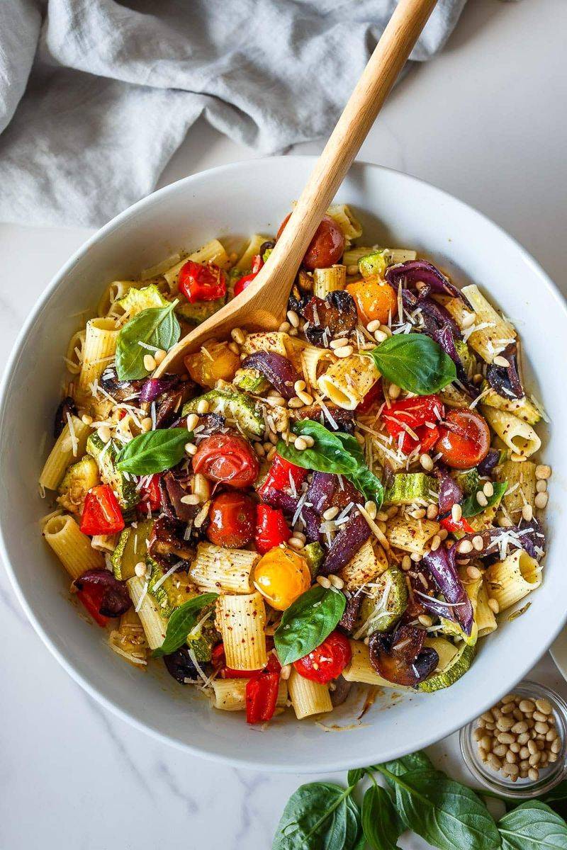 Roasted Vegetable Pasta Salad
