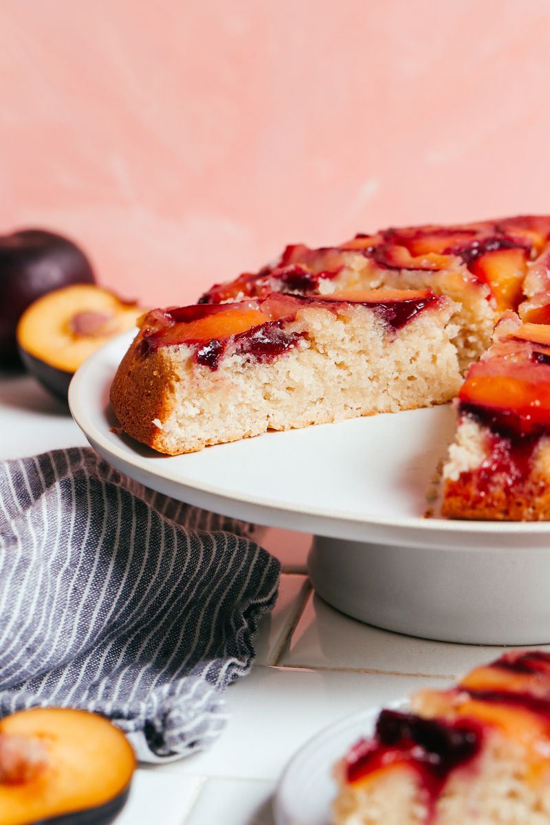 Bake Plum Upside-Down Cake