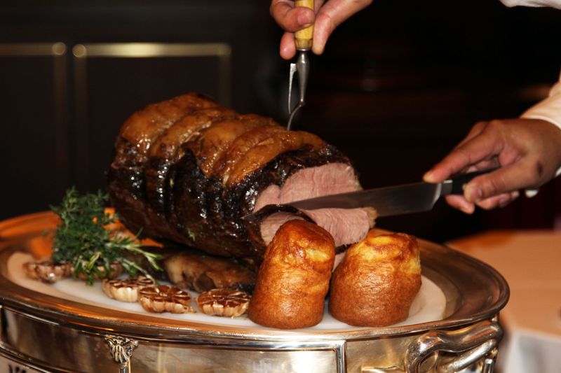 Carving the Meat at the Table