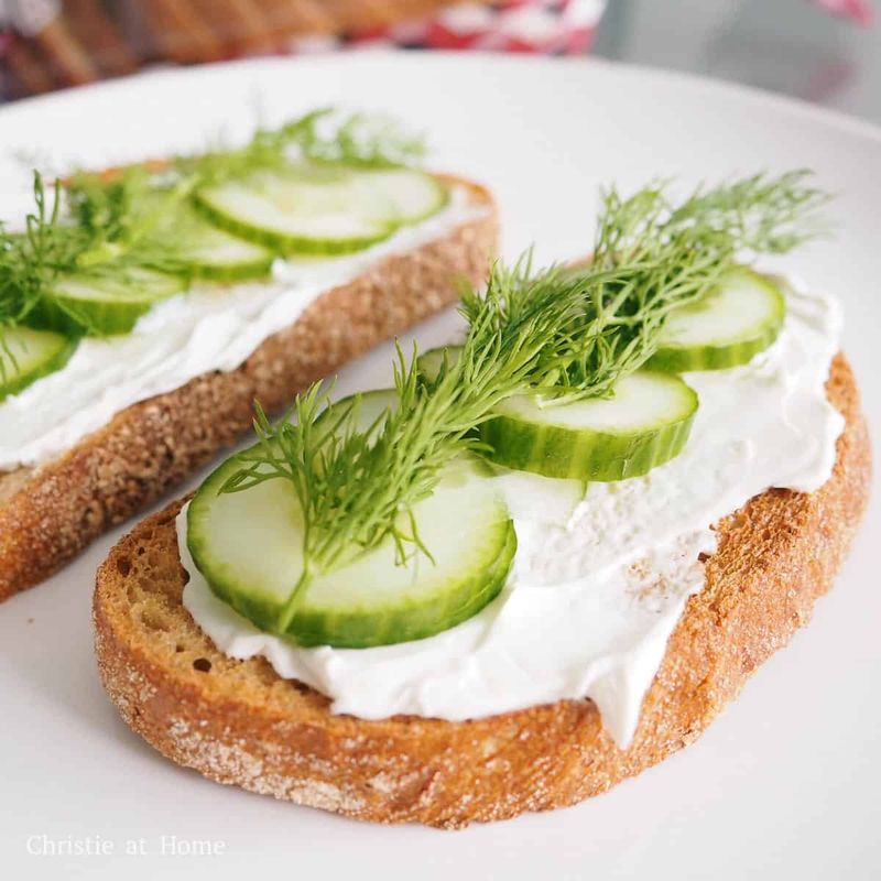 Cream Cheese and Cucumber with Dill