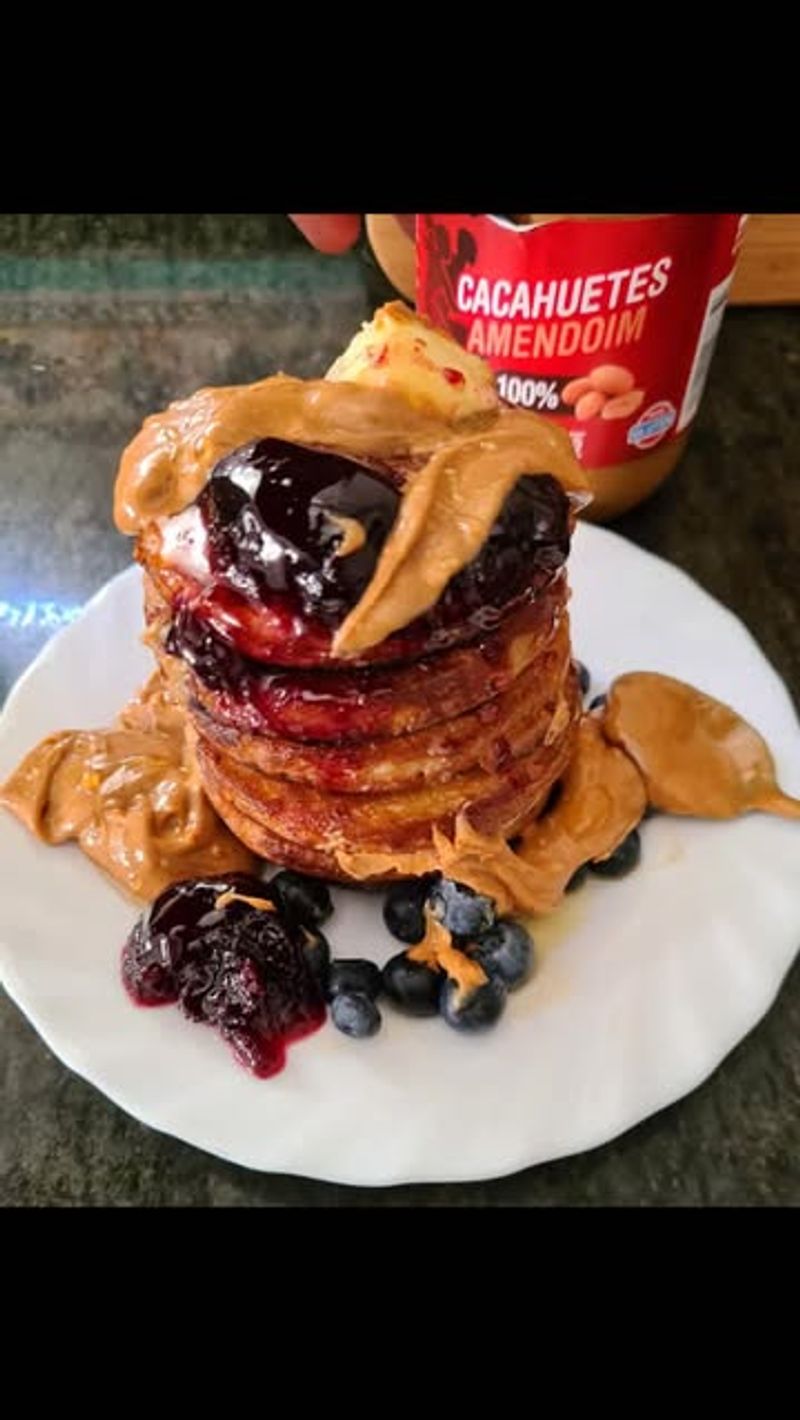 Peanut Butter And Jelly Pancakes