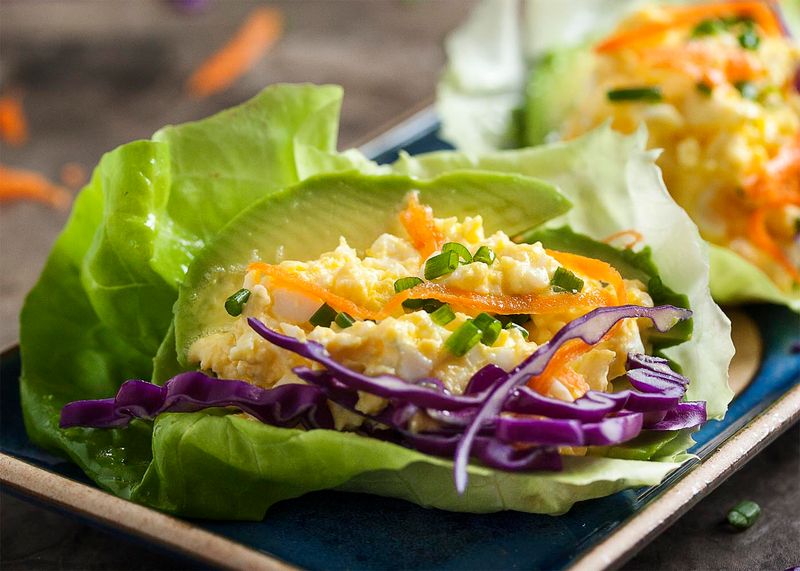Egg Salad Lettuce Cups