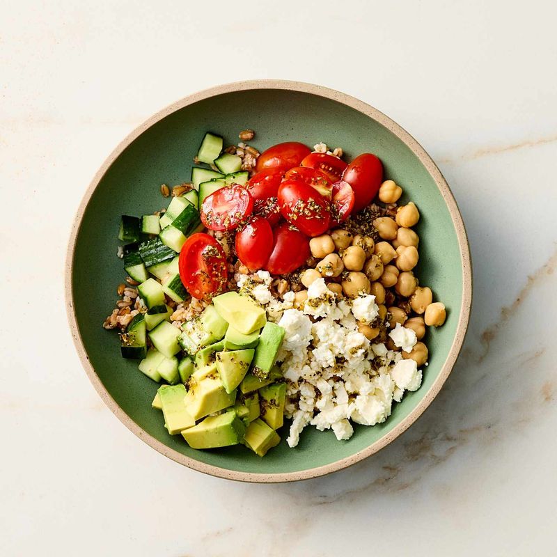 Chickpea and Feta Grain Bowl