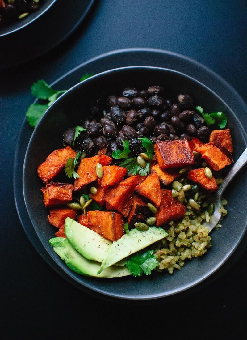 Black Bean and Sweet Potato Burrito Bowl