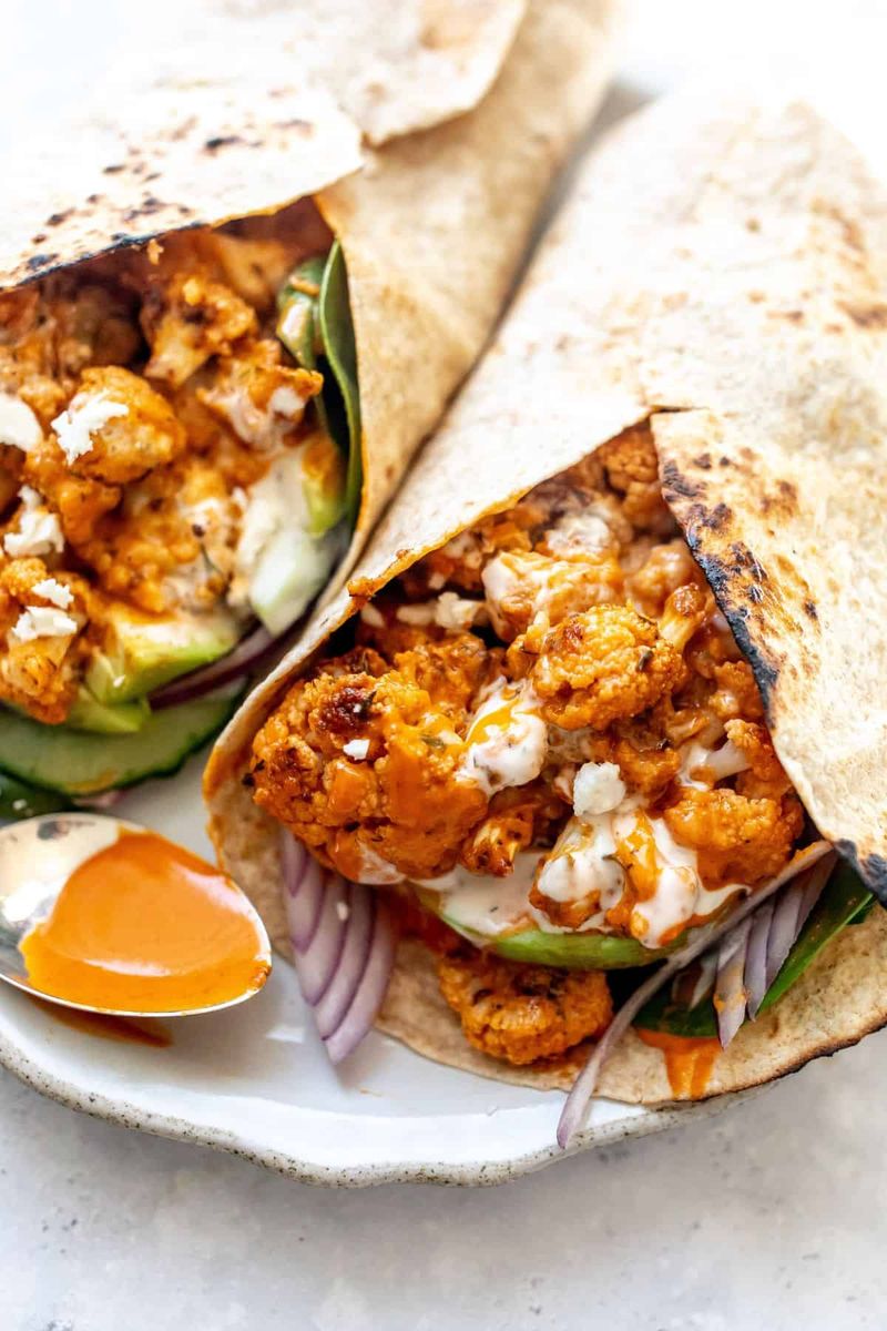Buffalo Cauliflower Wrap
