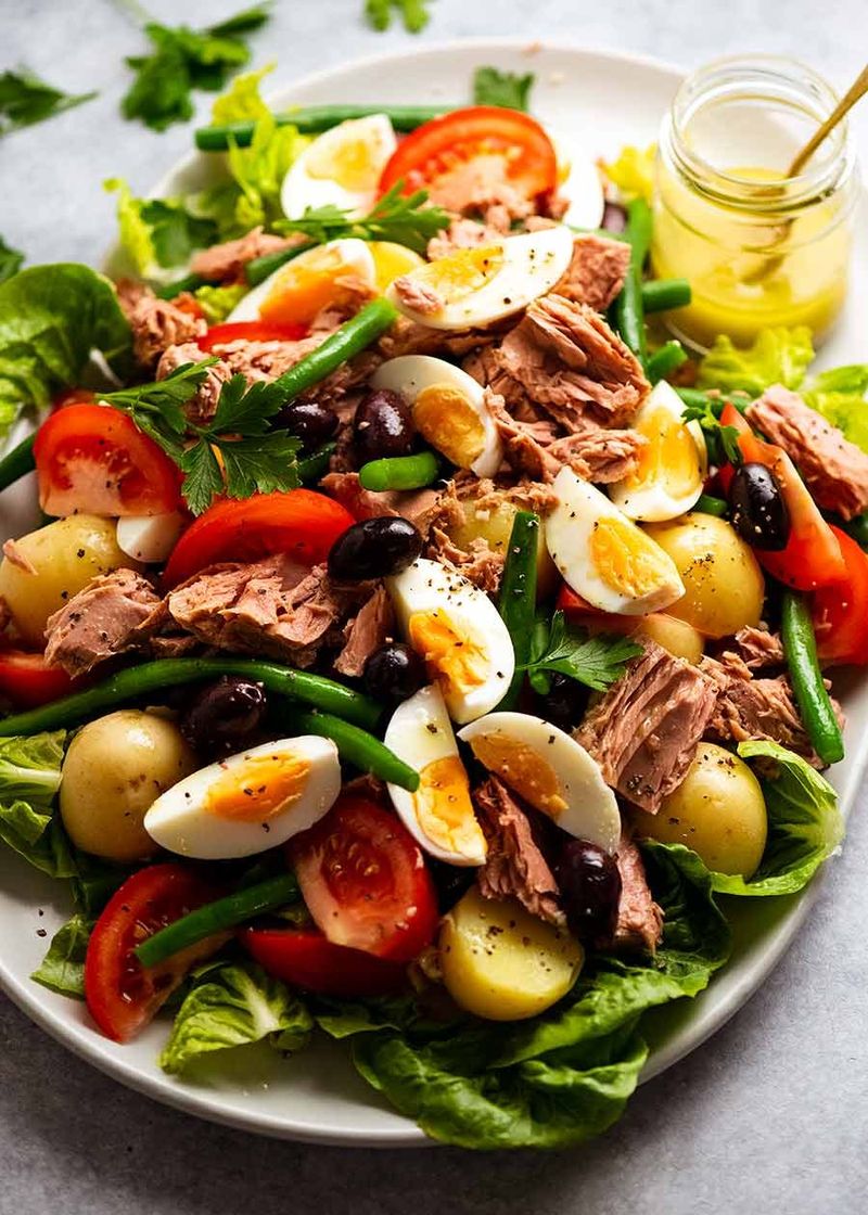 Tuna Nicoise Salad with Soft-Boiled Eggs