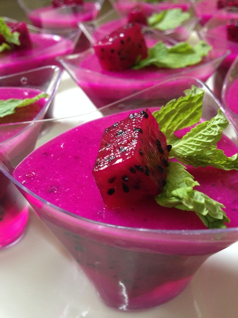 Dragon Fruit Pudding