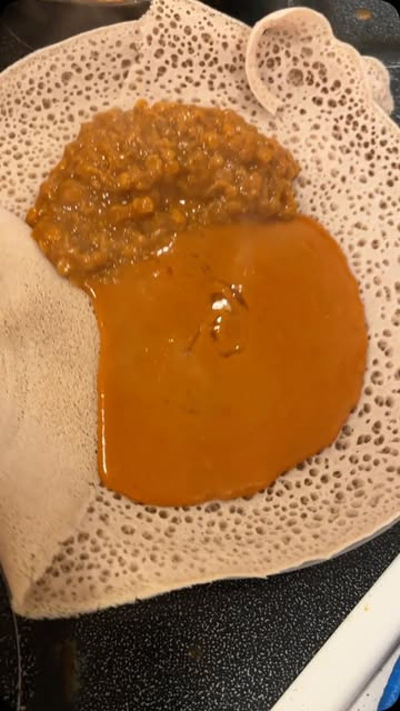Ethiopia: Injera with Misir Wot (Lentil Stew)