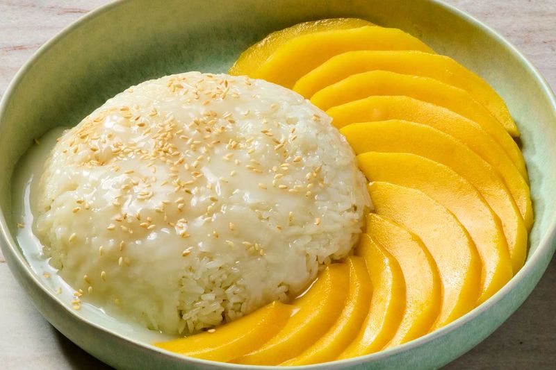 Thai Coconut Rice with Mango