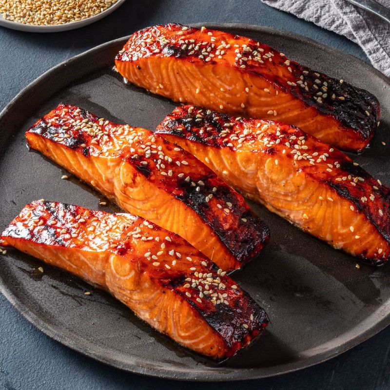 Maple and Soy Glazed Salmon Roast