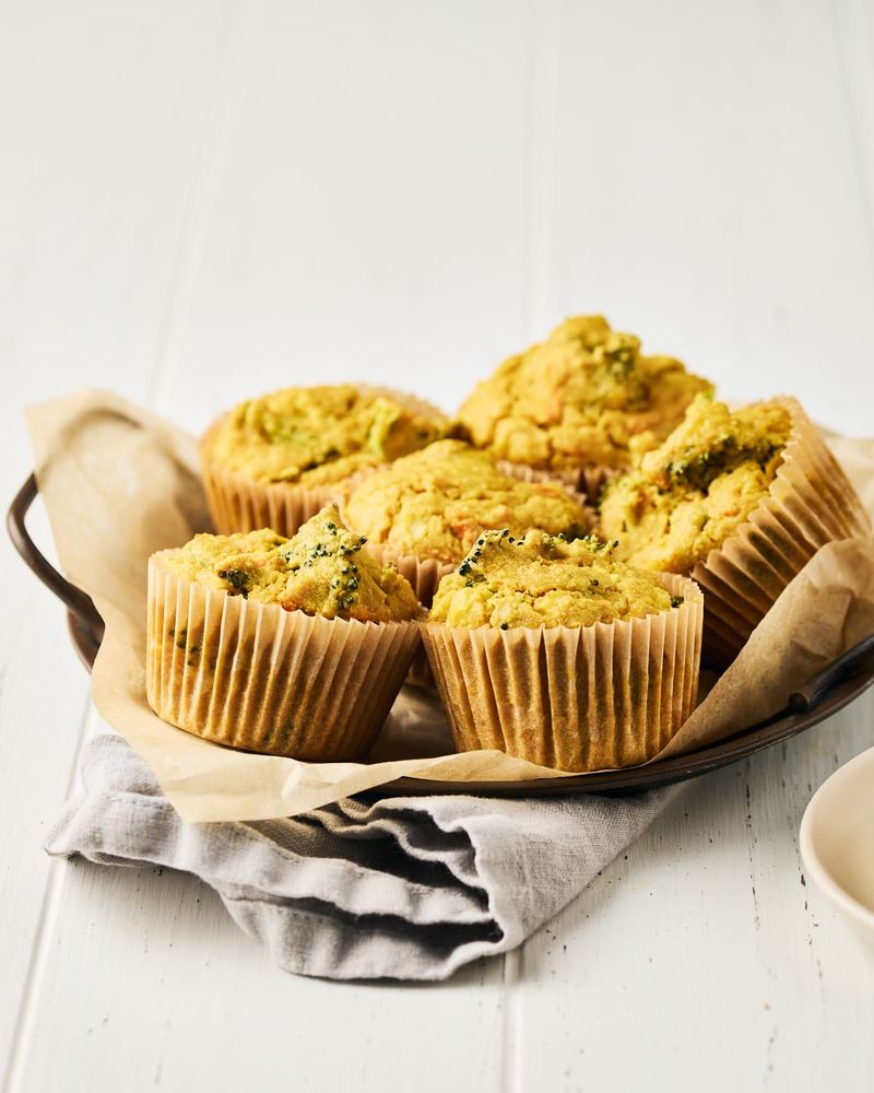 Pea and Mint Frittata Muffins